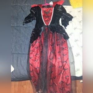 Kids Vampire Costume - Black and Red